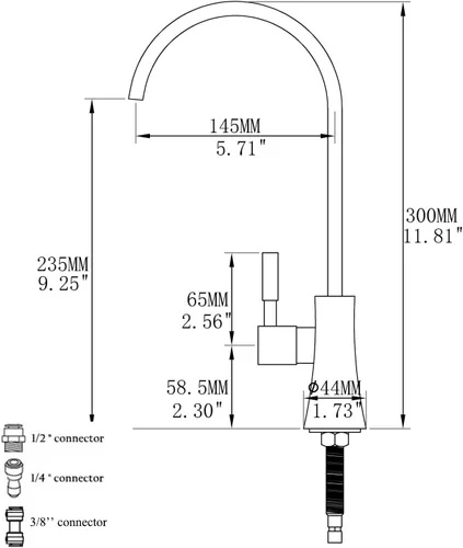 Miniatura 9 de Grifo de filtro de agua de oro cepillado, grifo de filtración de agua de oro cepillado, grifo de agua potable de oro cepillado para fregadero