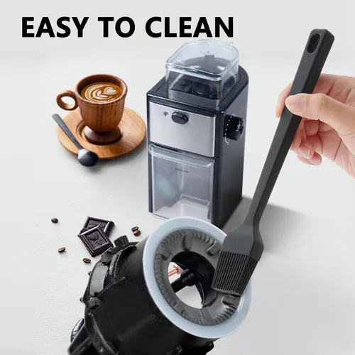 Miniatura 7 de Molinillo de café eléctrico para uso doméstico, molinillo de granos de café con 12 ajustes de molienda para expreso, goteo y prensa francesa