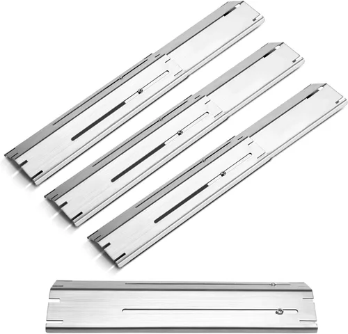 Miniatura 8 de Unicook Paquete de 3 placas de calor ajustables para parrilla, se extiende de 11.75 a 21 pulgadas de longitud, piezas de repuesto para cubierta