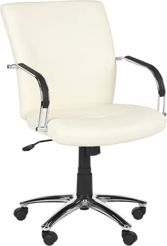 SAFAVIEH Home Collection Lysette - Silla de escritorio color crema