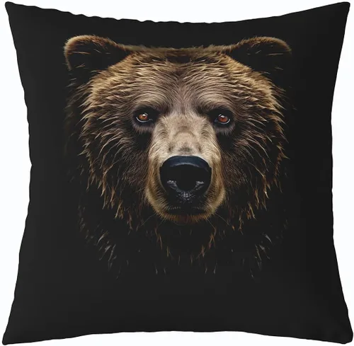 Miniatura 27 de Cartoon Bear Pillow Cover Cute Wild Animal Paw Print Cushion Cover for Kids Boys Girls Teens Jungle Pine Trees Silhouette Cabin Pillow Case for