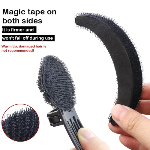 Miniatura 3 de 10 piezas de aumento de volumen para el cabello, esponja de soplo, juego de accesorios para el cabello, para bricolaje, mujeres y niñas