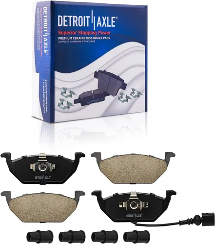 Miniatura 7 de Detroit Axle - Kit de freno delantero para Volkswagen Golf Jetta City Beetle Rotores de freno de disco de repuesto pastillas de freno de cerámica
