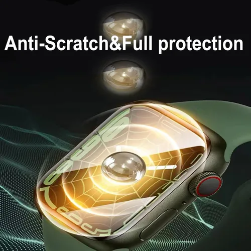 Miniatura 4 de Paquete de 2 protectores de pantalla de vidrio templado para Apple Watch de 1.575 pulgadas SE Series 6/5/4, fácil instalación, sin burbujas, dureza