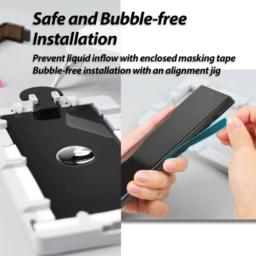 Miniatura 2 de Whitestone DOME GLASS [cobertura completa perfecta] Protector de pantalla de vidrio templado para Google Pixel 8 con lámpara UV [2 unidades]