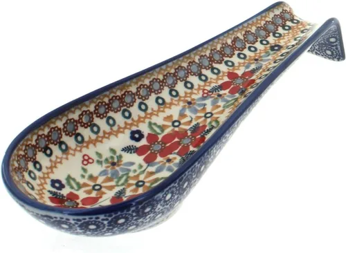 Miniatura 8 de Blue Rose Polish Pottery Blue Violet - Soporte para cuchara mediano
