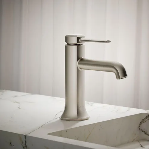 Miniatura 3 de Kohler 27000-4-BN Occasion - Grifo para lavabo de baño con una sola manija, 1.2 gpm, níquel cepillado vibrante Vibrant Brushed Nickel