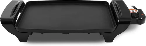 Miniatura 2 de Elite Gourmet EGR-2722B - Plancha eléctrica de 10.5 x 8.5 pulgadas, mango de tacto frío, superficie antiadherente, termostato extraíble/ajustable