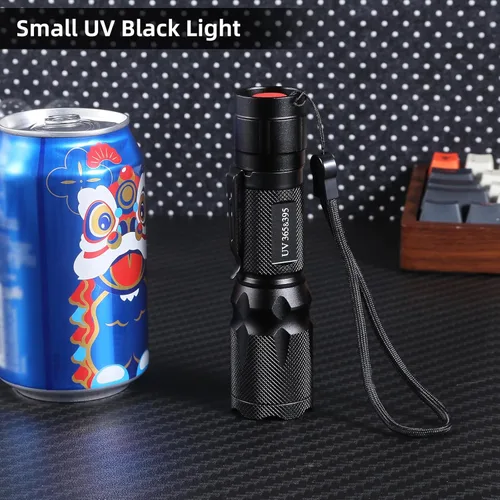 Miniatura 6 de Linterna de luz negra UV 365nm 395nm para curado de pegamento UV, rocas y minerales, detector de manchas de mascotas, buscador de escorpiones