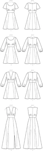 Miniatura 9 de McCall's Patterns M7802E5 McCall's - Patrones de costura para mujer, con escote abierto, tallas 14-22, 14-16-18-20-22, blanco
