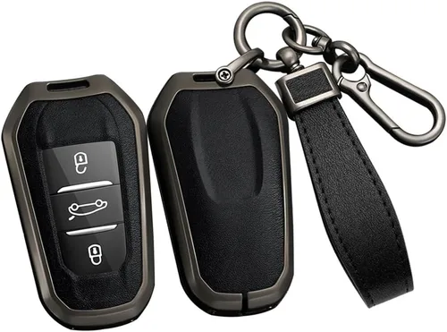 Miniatura 15 de ontto Carcasa de metal para llave de automóvil para Peugeot 508/2008/3008/5008, 5008, funda para llave de control remoto inteligente para Citroen C3