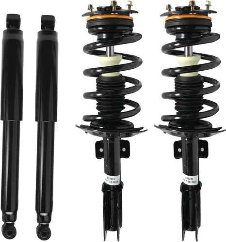 Miniatura 68 de Detroit Axle - Amortiguadores de puntales para Nissan Sentra 2007-2012 [Base S SL SR] Puntales delanteros completos con amortiguadores traseros