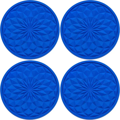 Miniatura 19 de Paquete de 2 portavasos de silicona para automóvil, tapete antideslizante de 2.75 pulgadas, ajuste universal para la mayoría de los vehículos, Negro