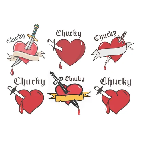 Love Tatuajes Temporales Tatuajes de Corazón Pegatina Para Las Mujeres Halloween Fiesta Disfraz Cosplay B