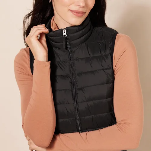 Miniatura 4 de Tienda Essentials - Chaleco para mujer, ligero, impermeable y fácil de guardar
