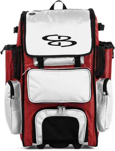 Miniatura 19 de Boombah Rolling Superpack - Bolsa para equipo de béisbol/sóftbol, varios colores, mango telescópico y capacidad para 4 murciélagos, versión