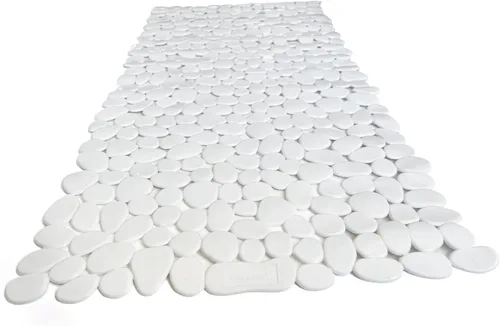 Miniatura 53 de Alfombra antideslizante para bañera y ducha "Pebbles" de 27 x 14 pulgadas, ovalada, no tóxica, segura, limpia, lavable a máquina, agarre y drenaje
