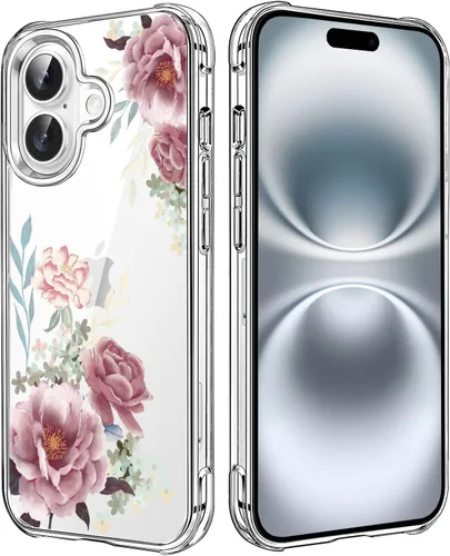 Miniatura 142 de Funda transparente de girasol compatible con iPhone SE 2022 SE 2020 7 8, funda trasera floral para niñas y mujeres, funda protectora transparente