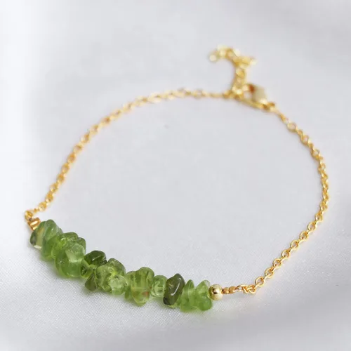 Miniatura 73 de Gempires Natural Chips Bar Bracelet, Energy Healing Crystals, Birthday, Gift for Her, Gemstone Jewelry 8 inch