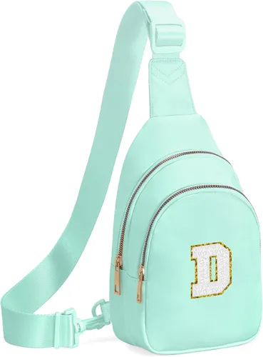 Miniatura 26 de Regalos de cumpleaños Viverte para niñas de 7, 8, 9, 10, 11, 12, 13 años, pequeño bolso cruzado de hombro con inicial, bolso cruzado de hombro