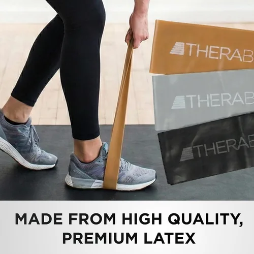 Miniatura 5 de THERABAND Bandas de resistencia profesional resistentes duraderas para ejercicios de fuerza y flexibilidad, pilates, yoga, estiramiento y terapia