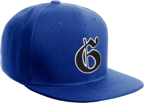 Miniatura 99 de Daxton Gorra clásica con visera de billete plano con letras del alfabeto inglés antiguo de la A a la Z