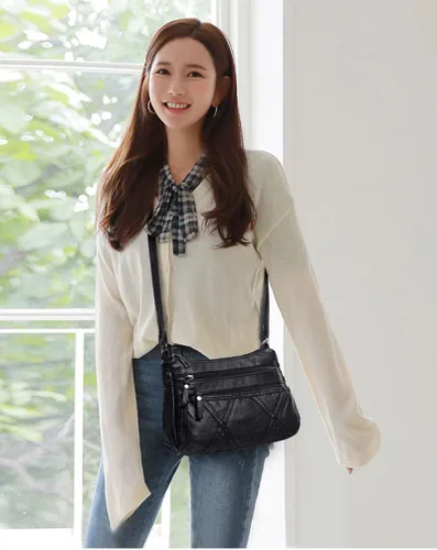 Miniatura 8 de Bolsos cruzados impermeables para mujer, bolso bandolera casual de piel sintética para mujer, bolso cruzado