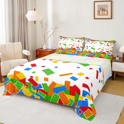 Miniatura 24 de Castle Fairy Juego de sábanas de motocross tamaño twin, juego de ropa de cama verde con diseño de panal ombré, decoración de habitación de niños