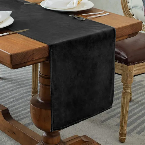 Miniatura 9 de BALCONY & FALCON Camino de mesa con borlas, lavable a máquina, caminos de mesa decorativos de lujo para el hogar para comedor, fiestas, banquetes