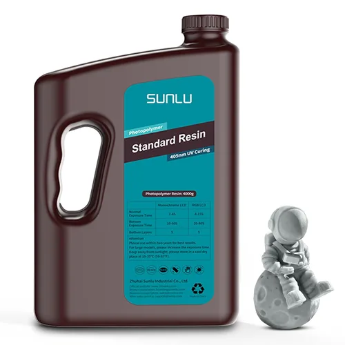 Miniatura 40 de SUNLU Resina para impresora 3D, 1kg de curado rápido, resina estándar 3D para impresoras 3D LCD DLP SLA, curado UV de 395-405nm, resina líquida