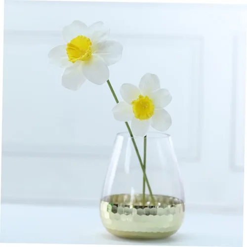 Miniatura 2 de ORFOFE 9 piezas de narcisos artificiales para fiesta, narcisos, flores de narciso, decoración del hogar, flor de narciso simulada, flor de narciso
