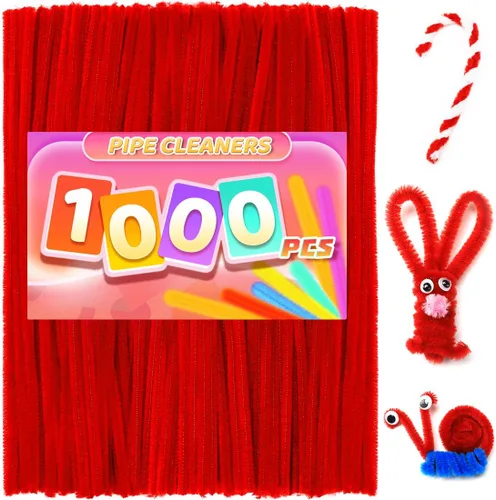 Miniatura 11 de Praisebank Limpiapipas marrones para manualidades, 200 piezas, tallos de felpilla para proyectos de bricolaje, suministros de arte y manualidades