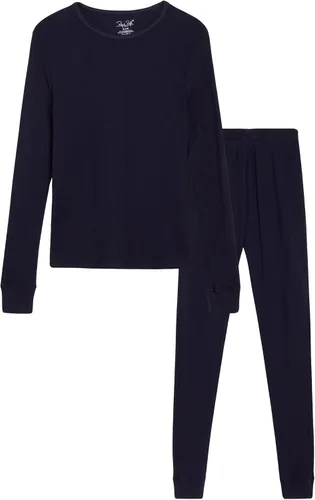 Rene Rofe Girls' Thermal Underwear Set - 2 Piece Waffle Knit Top and Long Johns (2T-16)