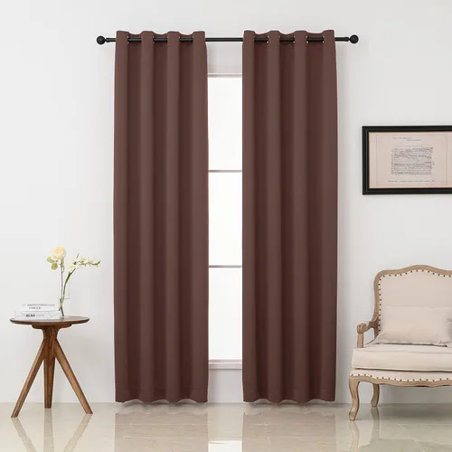 Miniatura 66 de Pickluc Cortinas Opacas Azul Marino para Sala de Estar, Cortinas Bloqueadoras de Luz con Ojales, Aislamiento Térmico, Reducción de Ruido, 52 Azul