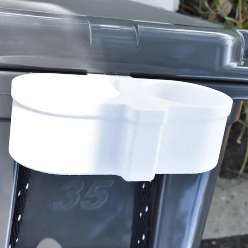 Miniatura 4 de Accesorio para portavasos compatible con enfriadores Yeti 35 Soporte para bebidas para enfriadores Fabricado en Estados Unidos (blanco, una taza)
