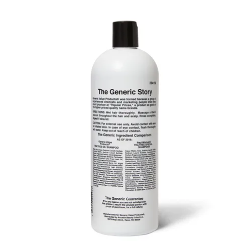 Miniatura 2 de Generic Value Products Champú de Aceite de Árbol de Té, Deja el Cabello Suave y Manejable, Deja el Cuero Cabelludo Limpio y Picoteante, Añade