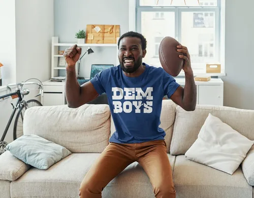Miniatura 3 de Expression Tees Dem Boys Dallas Football Infant One-Piece Bodysuit, Soft Cotton
