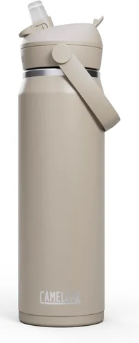 Miniatura 36 de CamelBak - Thrive - Botella de agua con tapa y pajilla, 20 onzas - Aislante de acero inoxidable, color negro