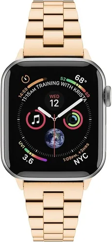 Miniatura 9 de Compatible con Apple Watch Band para mujer y hombre de 1.614 in 1.575 in 1.496 in 1.732 in 1.772 in 1.654 in Ultra 1.929 in, pulsera de metal