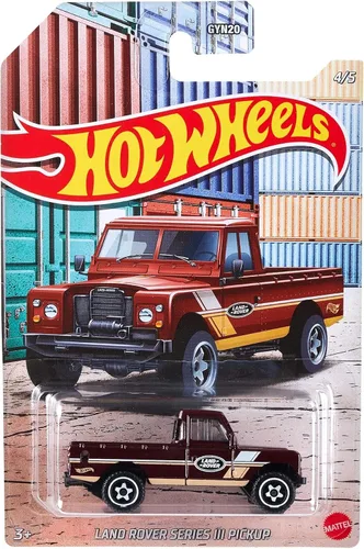 Miniatura 4 de Hot Wheels Land Rover Series III - Vehículo pickup a escala 1:64, regalo para coleccionistas y niños a partir de 3 años