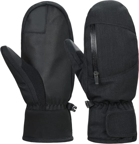 Guantes de esquí para mujeres y hombres, guantes de nieve impermeables para invierno, guantes de esquí para pantalla táctil, para clima frío,