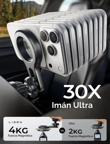 Miniatura 2 de LISEN Soporte magnético para teléfono para ventilación de automóvil, soporte magnético para teléfono de ventilación de automóvil, soporte