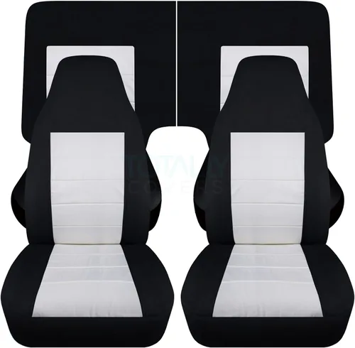 Miniatura 34 de Totally Covers Compatible con cubiertas de asiento para Chevy Camaro 1982-1992: Negro - Juego completo (23 colores) Cupé/Convertible Banco