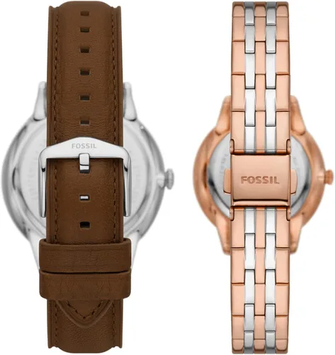 Miniatura 3 de Fossil Juego de regalo de reloj de acero inoxidable para él y ella