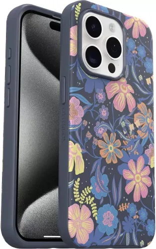 Miniatura 19 de OtterBox Funda transparente para iPhone 15 Pro MAX (solamente) de la serie Symmetry (transparente), se ajusta a MagSafe, ultra suave, bordes