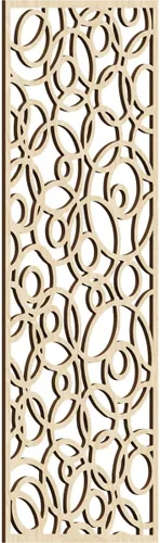 Miniatura 121 de Latrobe Paneles de pared decorativos de madera con calado, 9 3/8 pulgadas de ancho x 24 3/8 pulgadas de alto x 3/8 de alto, roble rojo rojo (Red Oak)