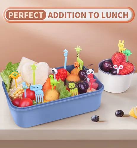 Miniatura 6 de 200 Piezas Palillos de Comida para Niños con Caja de Almacenamiento Multicolor 200pcs con caja de almacenamiento
