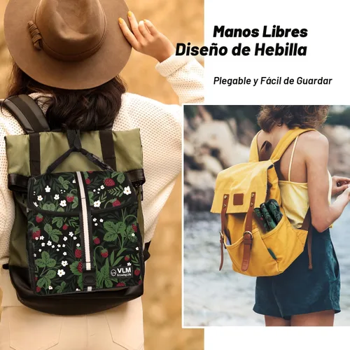 Miniatura 4 de VLM Lonchera para mujer, bolsa de almuerzo aislada para mujer con correa de hombro ajustable, bonita bolsa de almuerzo para el trabajo, picnic, Fresa