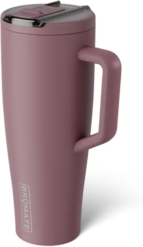 Miniatura 117 de BrüMate Era Flip - Vaso de 30 onzas con tapa con pajilla cubierta 100 % a prueba de fugas, popote higiénico cubierto, botella de agua de acero