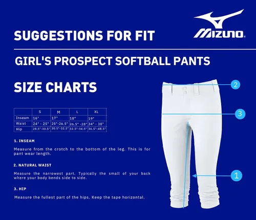 Miniatura 3 de Mizuno Prospect - Pantalón de softball 100% poliéster, práctica y juego recreativo